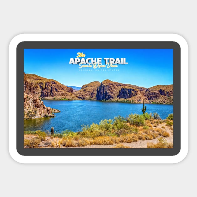 Apache Trail Scenic Drive View Sticker by Gestalt Imagery